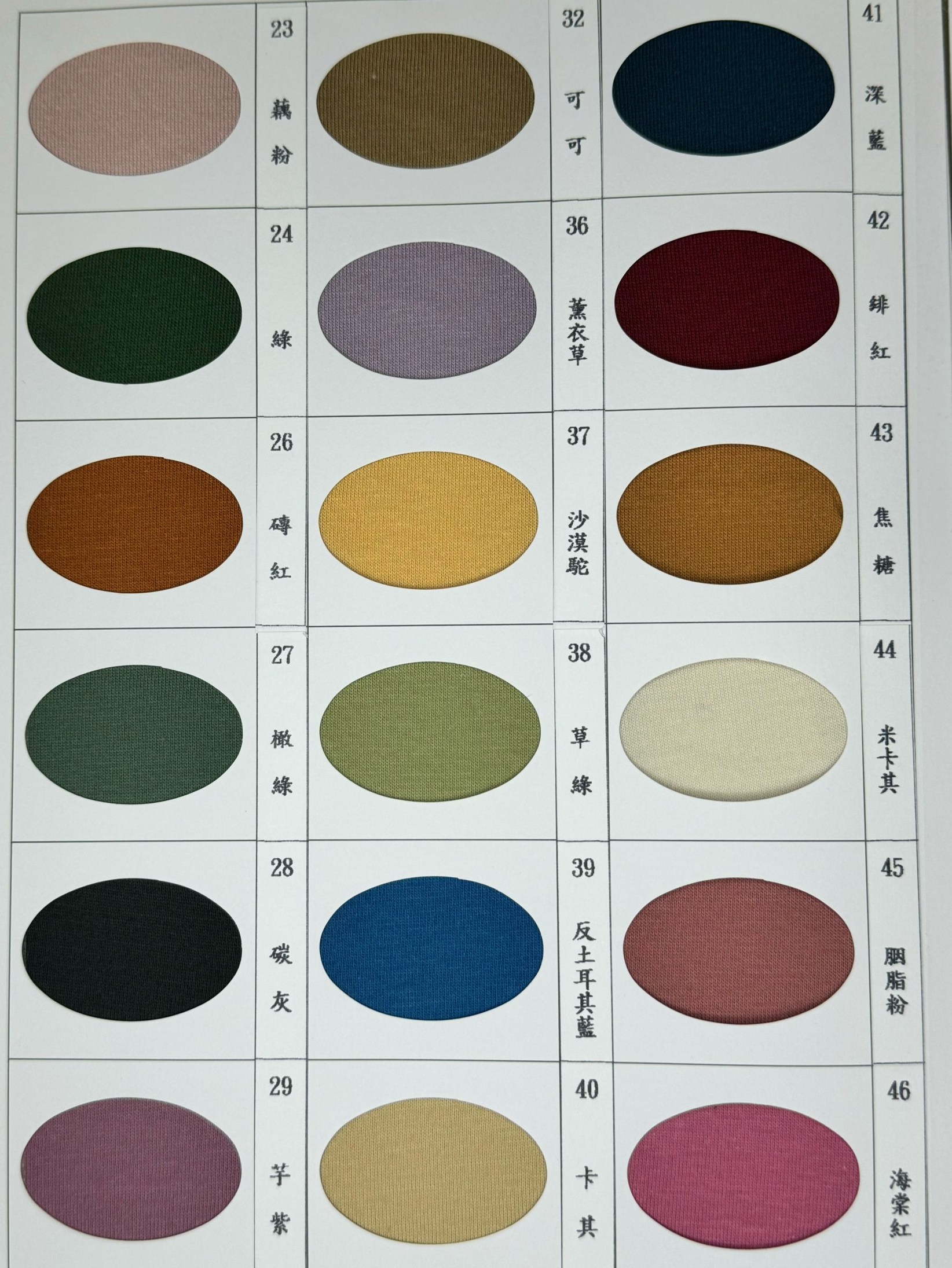 24支CVC單面布 - 布料細節展示圖 5